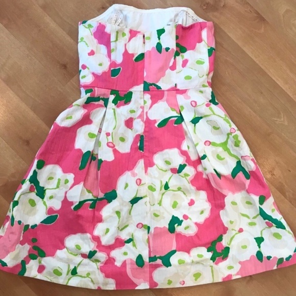 Lilly Pulitzer It Can Be Arranged Strapless Dress Size 0 Excellent Condition - Picture 6 of 7